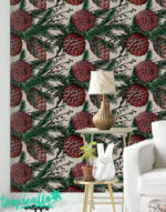 Winter Pines Removable Wallpaper: - Image 2