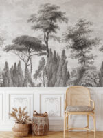 Woodland Forest Tree Wallpaper Mural:  Wall Decal for Nature-Inspired Home Decor - Image 3