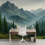 Woodland Wallpaper Mural Peel and Stick - Image 2