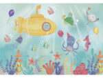 Birthday party under sea wall mural - Image 2