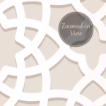 Modern 3D geometric wall panel wallpaper in beige tone for bedroom interior with natural wood accents and large window