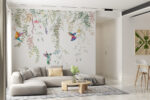 Wall mural Watercolor of a hummingbird