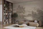 Wall mural Wall murals Landscape with trees and a river - Image 2