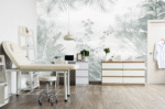 Botanical Serenity – Soft Green Tropical Wallpaper - Image 3