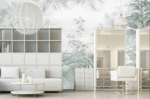 Botanical Serenity – Soft Green Tropical Wallpaper - Image 2
