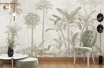 Vintage Palm Grove Mural Wallpaper - Image 6