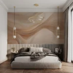 Wall mural Creamy waves of silky texture