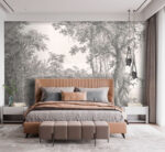 Wall mural Drawing of a forest - Image 2