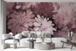 Wall mural Elegant floral composition in soft hues