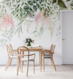 Wall mural Elegant floral design with pastel hues - Image 2