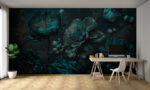 Wall mural Emerald peonies in moonlit garden - Image 5
