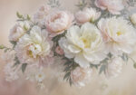 Wall mural Group of white and pink flowers - Image 4