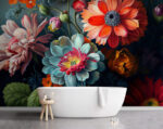 Wall mural Vibrant blooms in artistic display - Image 2