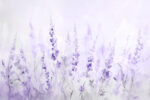 Wall mural Wall mural Painting of purple flowers - Image 2