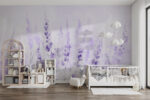 Wall mural Wall mural Painting of purple flowers - Image 3