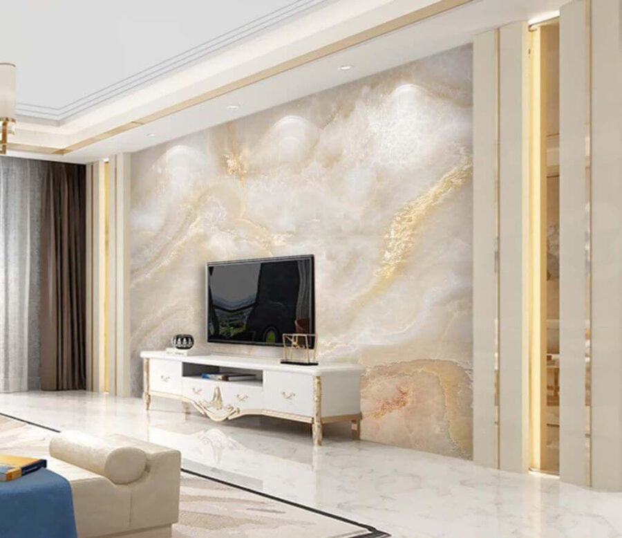 Wall mural Wall murals Elegant marble texture with gentle hues2 Wall mural Wall murals Elegant marble texture with gentle hues - Image 1