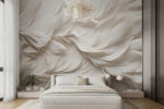 Wall mural White feathers on a surface - Image 5