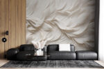 Wall mural White feathers on a surface - Image 4