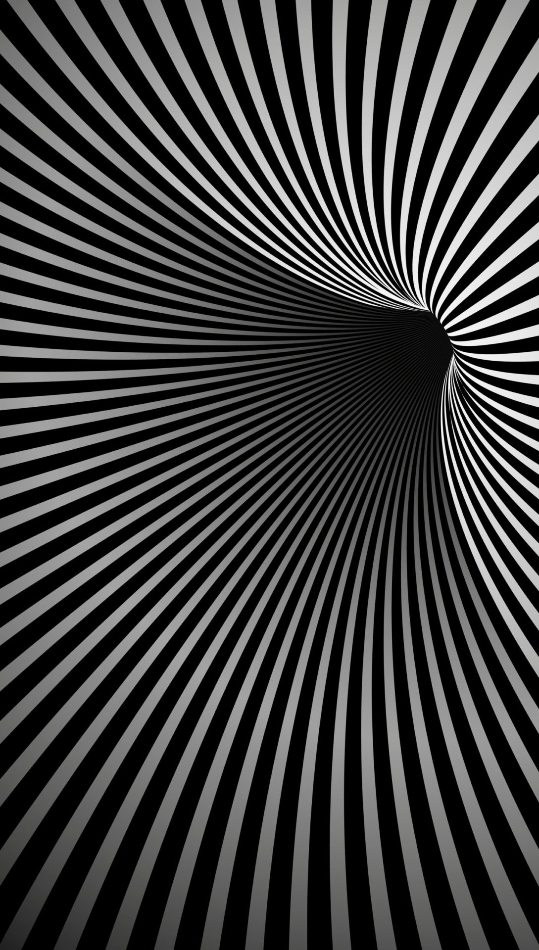 3D Monotone mystery vortex design element vector